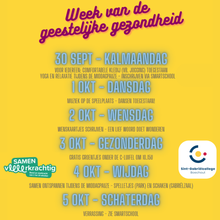 Start week geestelijke gezondheid